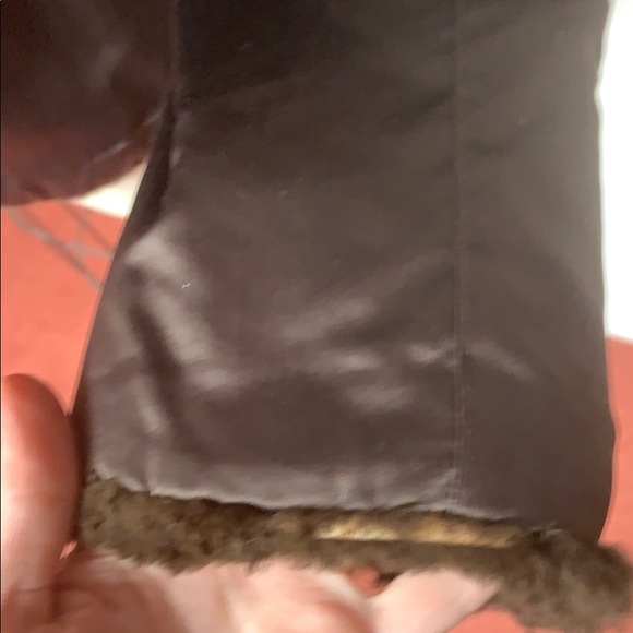 June Reversible Rabbit Fur Jacket - Chocolate - Picture 7 of 8